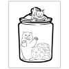 Cats Jars Coloring Book Page2