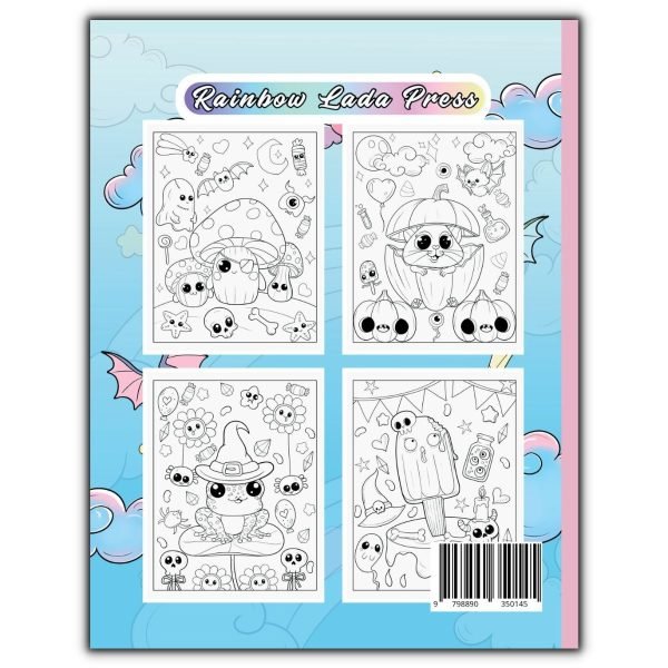 Creepy Kawaii Pastel Goth Coloring Book Back Cover