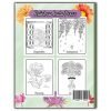 Flowers Around The World Coloring Book Back Cover
