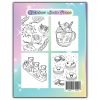 Kawaii Coloring Book Back Cover