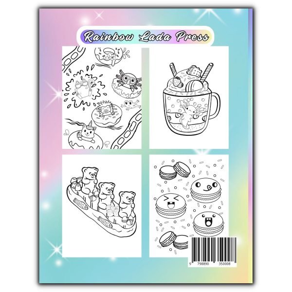 Kawaii Coloring Book Back Cover