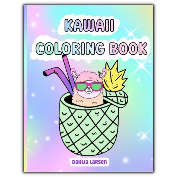 Kawaii Coloring Book Front Cover