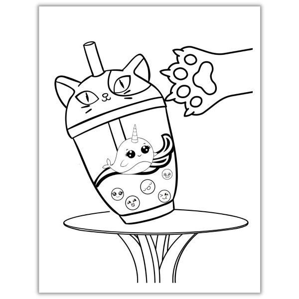 Kawaii Coloring Book Page1