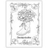 Mom Flowers Affirmations Coloring Book Page2