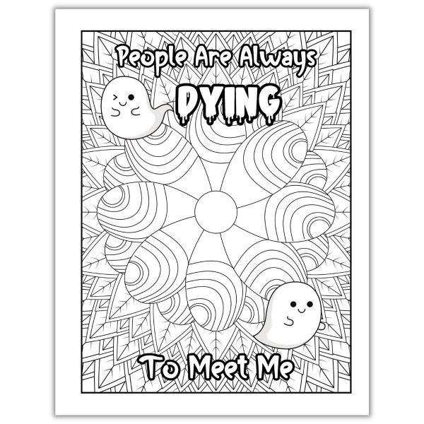 Things I Want Say At Work Coloring Book Mortician Page2