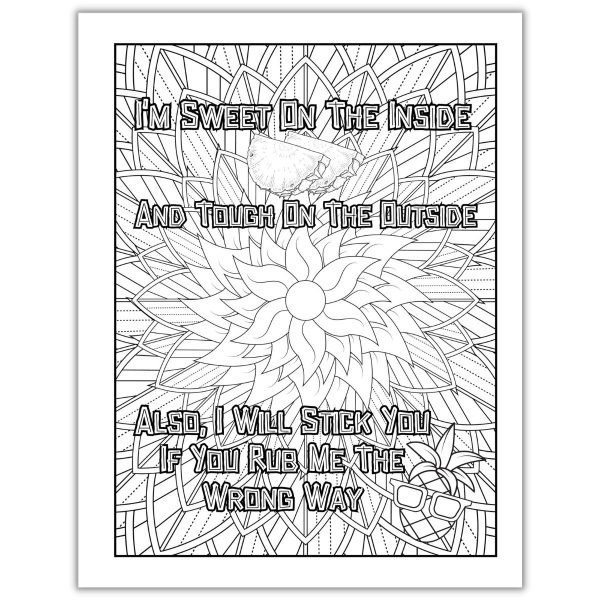 Things I Want Say At Nurses Coloring Book Clean Open Page