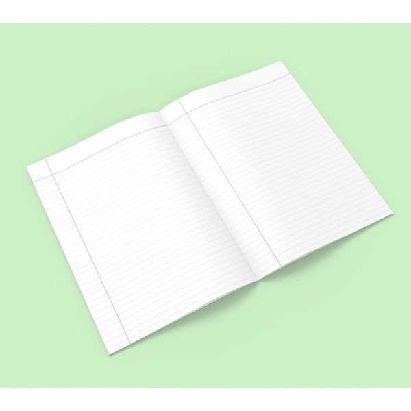 Open Pages College Ruled Blank Notebook