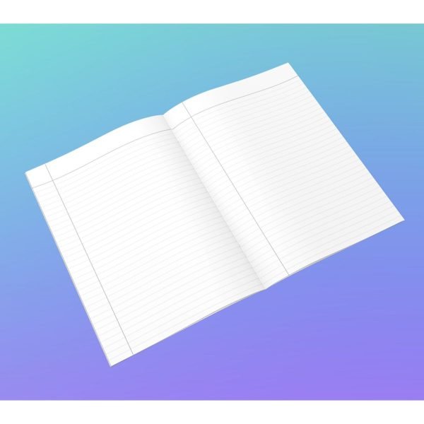 Open Pages College Ruled Blank Notebook